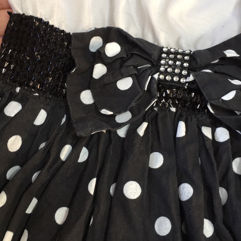 Girls size 7/8 Frilly polka dot Dress - Picture 6 of 8